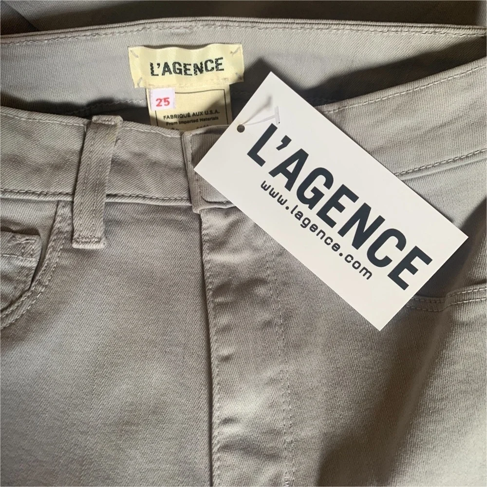 L'agence High Rise Skinny 25 NWT Concrete Gray Flaw